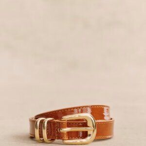 Sezane Livie Belt Polished Camel - Size 95